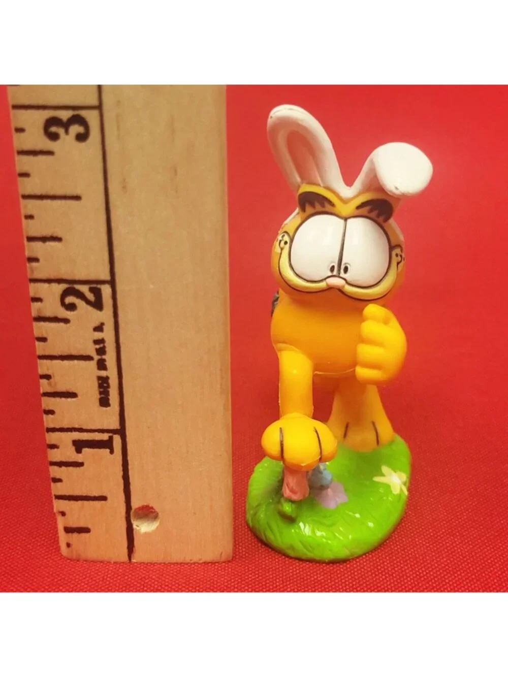 Vintage Paws Garfield Easter Bunny PVC Figurine Bunny Ears Easter Eggs